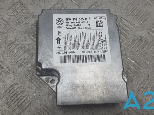Модуль-процессор управления подушкой безопасности (ЭБУ AIRBAG) 8K0959655P VAG