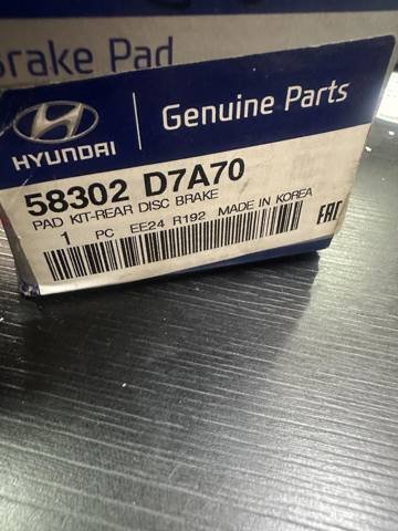 58302D7A70 HYUNDAI Задние тормозные колодки купить в Украина