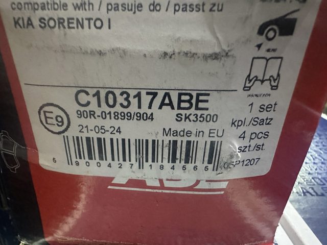 ABE C10317ABE Передние тормозные колодки в наличии Запорожье