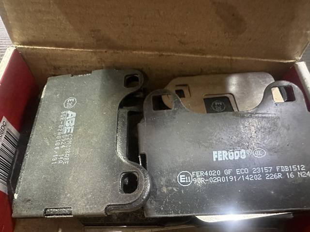 FERODO FDB1521 Колодки тормозные задние дисковые в наличии Днепр