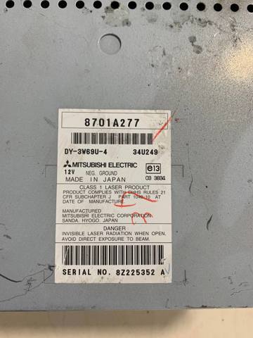 Автомагнитола 8701A277 MITSUBISHI