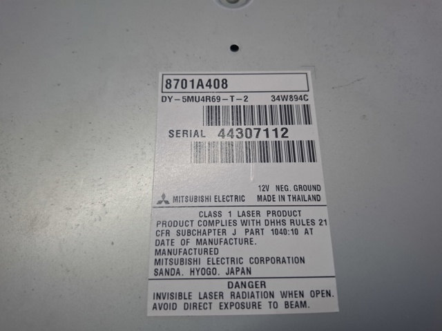 MITSUBISHI 8701A408 Магнитола (радио AM/FM) в наличии Ирпень