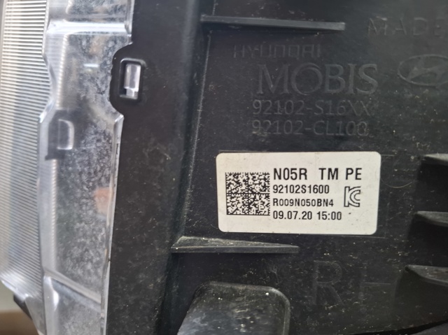 Вставка фары левой 92101S1600 HYUNDAI