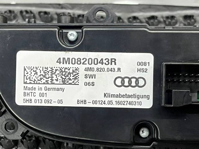 4M0820043R VAG Блок управления режимами отопления/кондиционирования купить в Львов