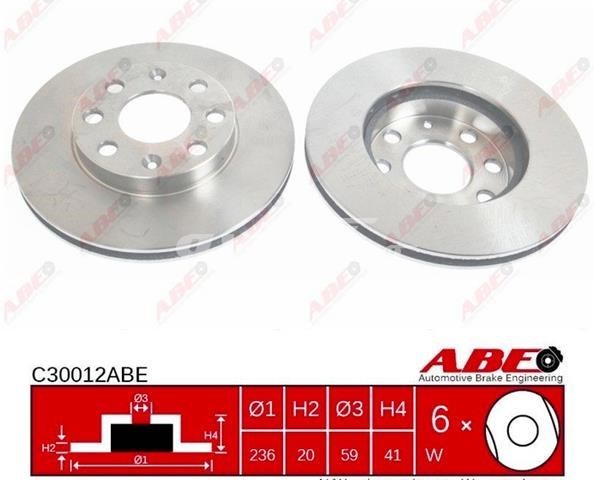 Ротор тормозной C30012ABE ABE
