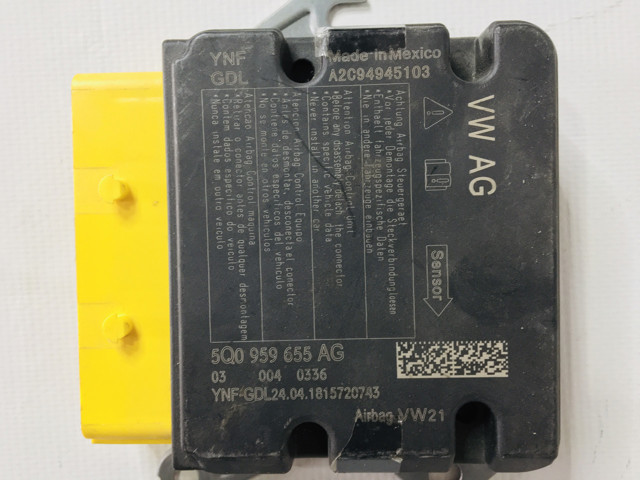 5Q0959655BM VAG Модуль-процессор управления подушкой безопасности (ЭБУ AIRBAG) купить в Одесса