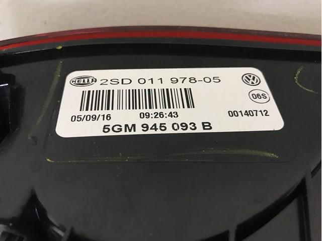 VAG 5GM945093B Фонарь задний левый внутренний в наличии Хмельницкий