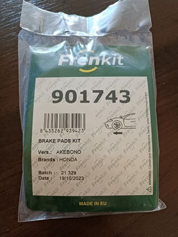 Прижимная пружина колодки 901743 FRENKIT