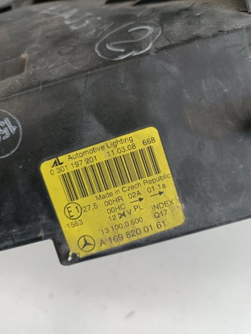 MERCEDES A1698200161 Фара левая в наличии Житомир