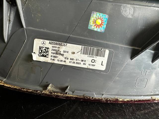 A2059060357 MERCEDES Фонарь задний левый купить в Ужгород