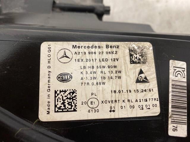 MERCEDES A2139062706 Фара левая в наличии Винница