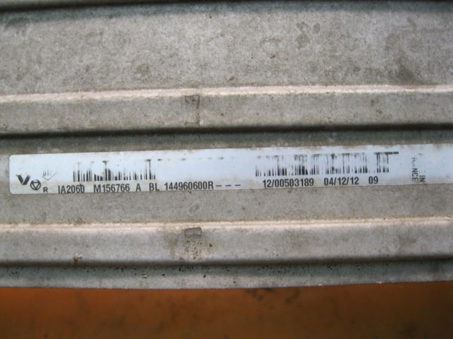 144960600R RENAULT Интеркулер купить в Харьков