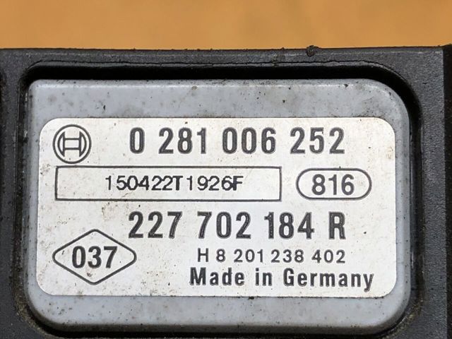 227702184R RENAULT Датчик давления выхлопных газов купить в Ужгород