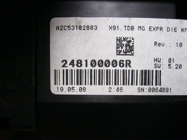 248100006R Приборная доска (щиток приборов) купить Днепр