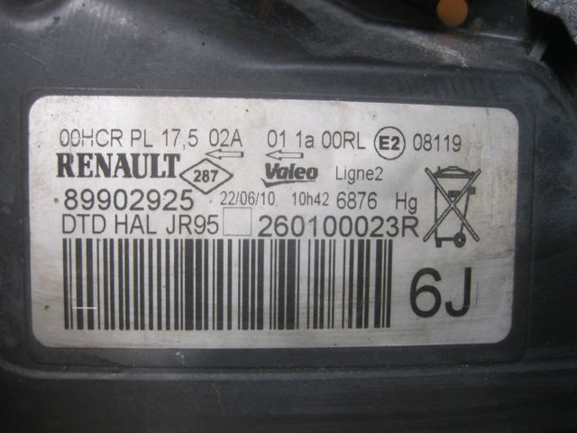 RENAULT 260100023R в наличии Киев