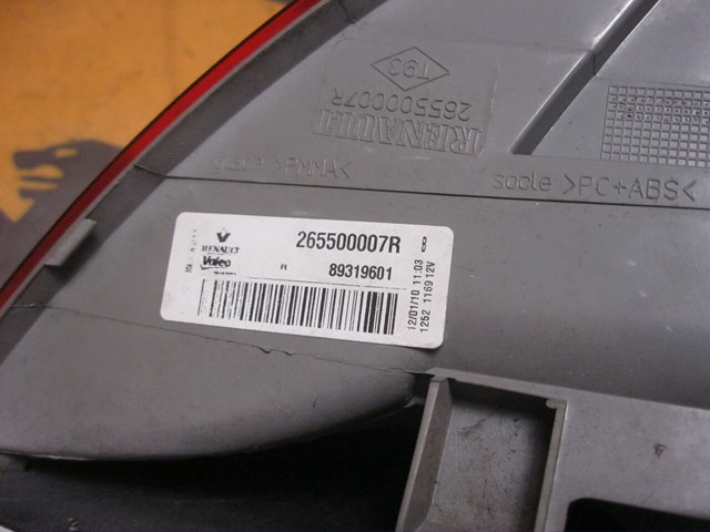 265500007R RENAULT Фонарь задний правый внешний купить в Сумы