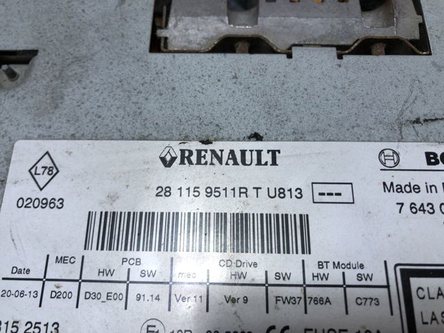 RENAULT 281158338R Магнитола (радио AM/FM) в наличии Каменское