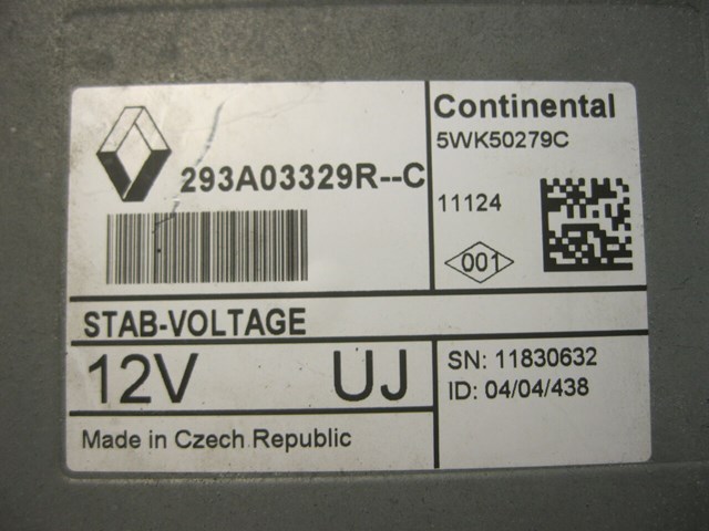 Аккумулятор для авто 293A03329R RENAULT
