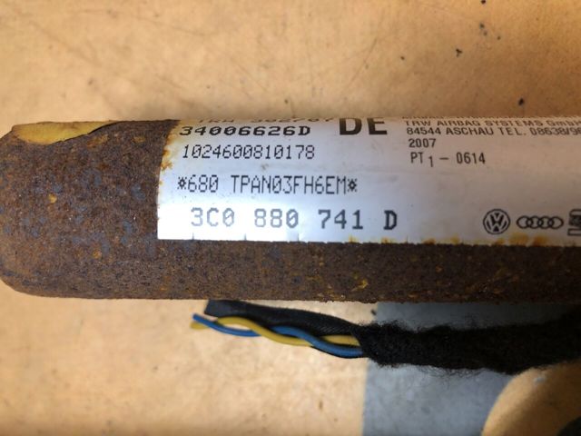 3C0880741 VAG Подушка безопасности (AIRBAG) шторка боковая левая купить в Днепр