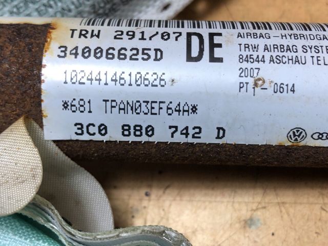 VAG 3C0880742 Подушка безопасности (AIRBAG) шторка боковая правая в наличии Ужгород