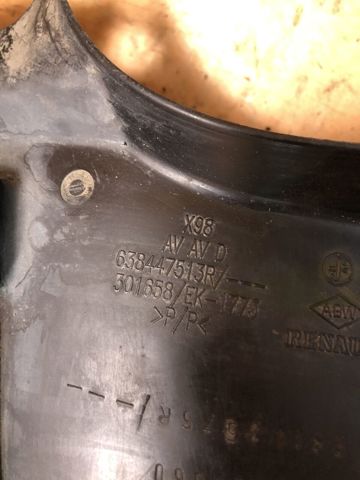638447513R RENAULT Подкрылок крыла переднего правый передний купить в Хмельницкий