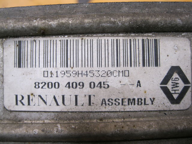 RENAULT 8200409045 Радиатор интеркуллера в наличии Винница