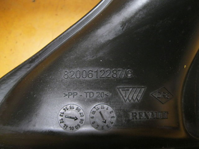 RENAULT 8200612287 Воздухозаборник воздушного фильтра в наличии Хмельницкий