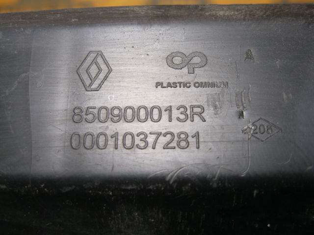 Абсорбер (наполнитель) бампера заднего 850900013R RENAULT