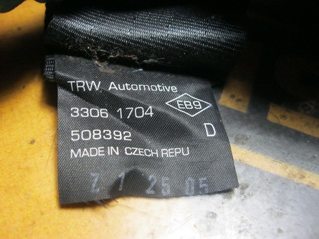 Ремень безопасности задний 888400010R RENAULT
