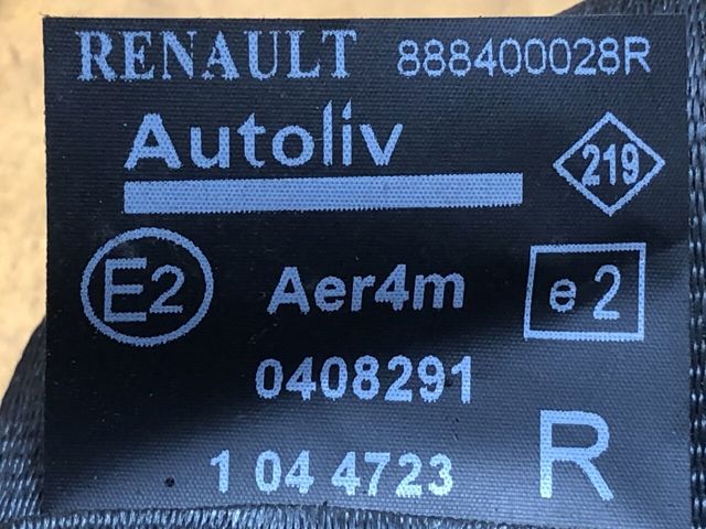 888400028R RENAULT Ремень безопасности задний правый купить в Одесса