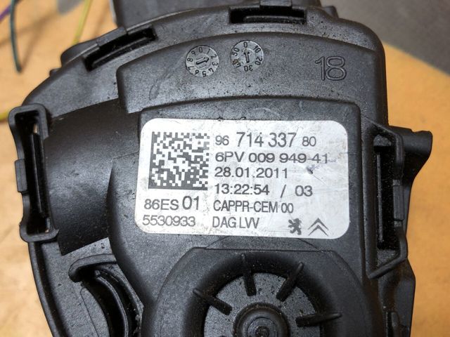 9671433780 PEUGEOT Педаль газа (акселератора) купить в Полтава