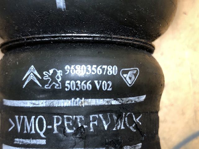 9680356780 PEUGEOT Шланг (патрубок) интеркуллера купить в Одесса