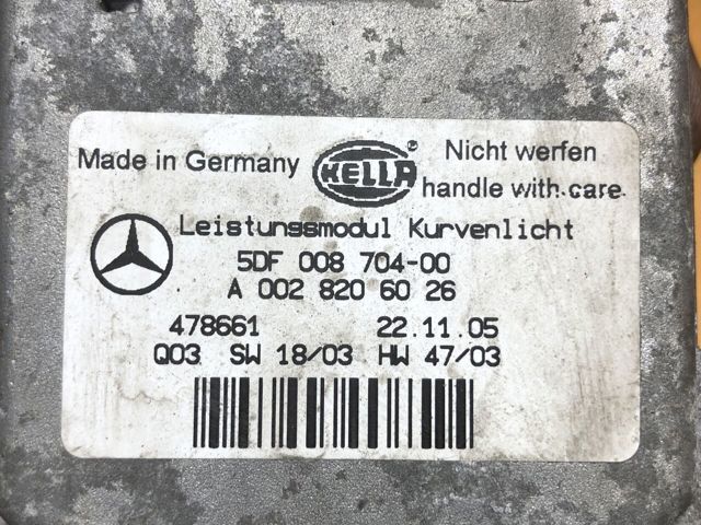 Модуль управления светом фар A0028206026 MERCEDES