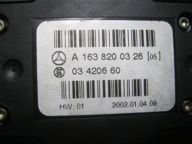 MERCEDES A1638200326 Кнопочный блок управления стеклоподъемником задний в наличии Украина