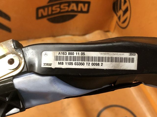MERCEDES A1638601105 Подушка безопасности (AIRBAG) шторка боковая левая в наличии Ирпень