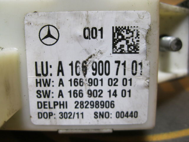 MERCEDES A1669007101 Модуль управления (ЭБУ) светом фар в наличии Черновцы