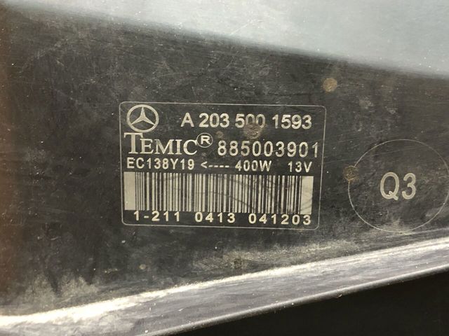 A2035001593 MERCEDES Диффузор радиатора охлаждения, в сборе с мотором и крыльчаткой купить в Одесса