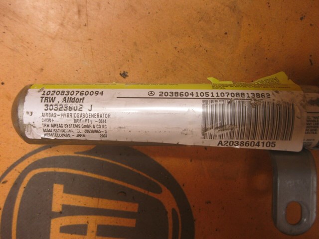 A2038604105 Подушка безопасности (AIRBAG) шторка боковая левая купить Полтава