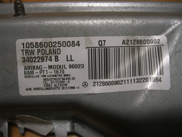 MERCEDES A2128600902 Подушка безопасности защиты коленей в наличии Львов