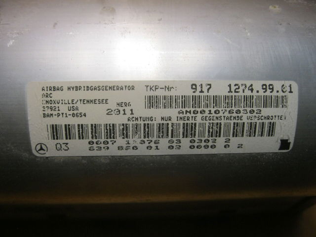 MERCEDES A6398600102 Подушка безопасности пассажира в наличии Хмельницкий