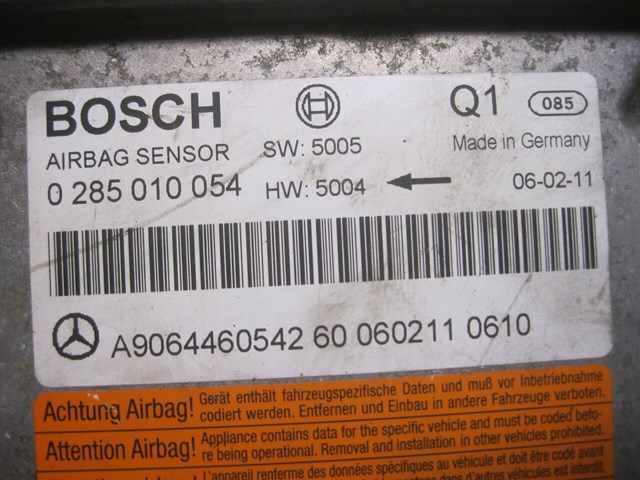MERCEDES 9064460542 Модуль-процессор управления подушкой безопасности (ЭБУ AIRBAG) в наличии Черкассы