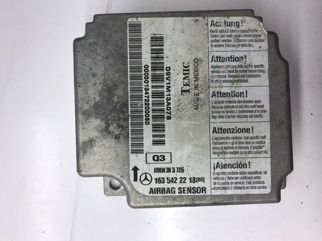 Блок управления airbag 1635422218 MERCEDES