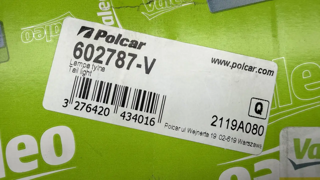 POLCAR 602787V Фонарь задний левый в наличии Одесса