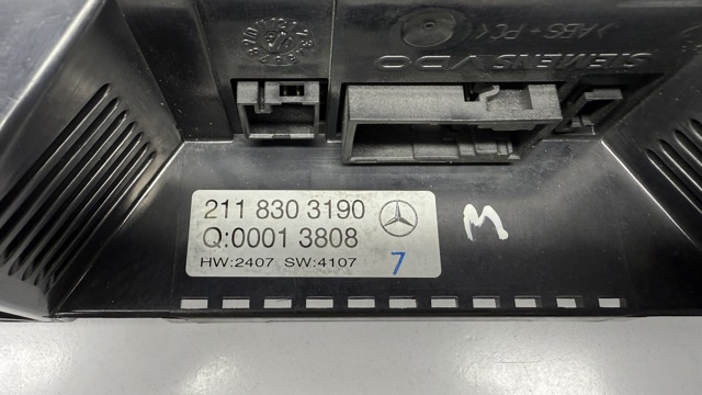 MERCEDES 2118303190 Блок управления режимами отопления/кондиционирования в наличии Запорожье
