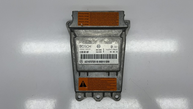 Модуль-процессор управления подушкой безопасности (ЭБУ AIRBAG) A2218707526 MERCEDES
