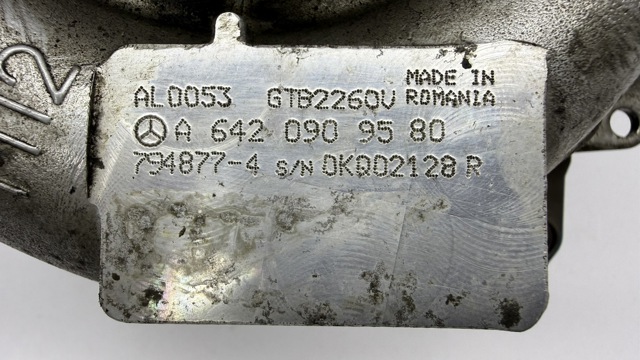 MERCEDES A6420909580 Турбина в наличии Каменское