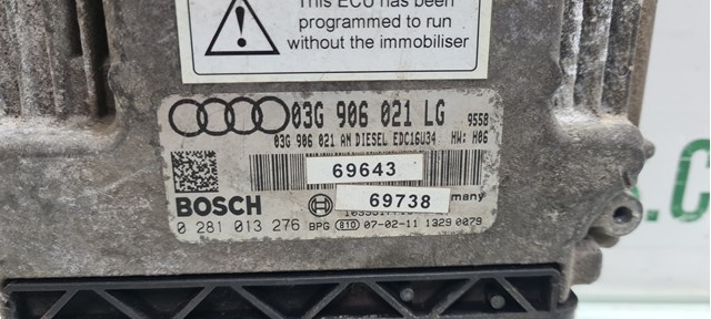 VAG 03G906021LG Блок управления двигателем в наличии Сумы