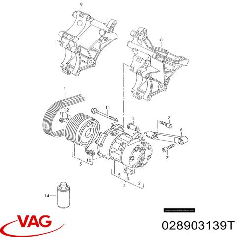 VAG 028903139T Кронштейн генератора в наличии Сумы