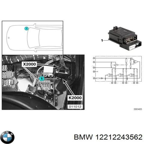 Реле свечей накаливания 12212243562 BMW