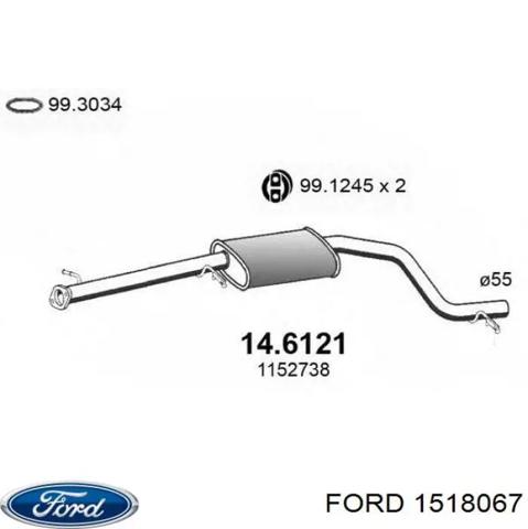FORD 1518067 Глушитель, центральная часть в наличии Хмельницкий
